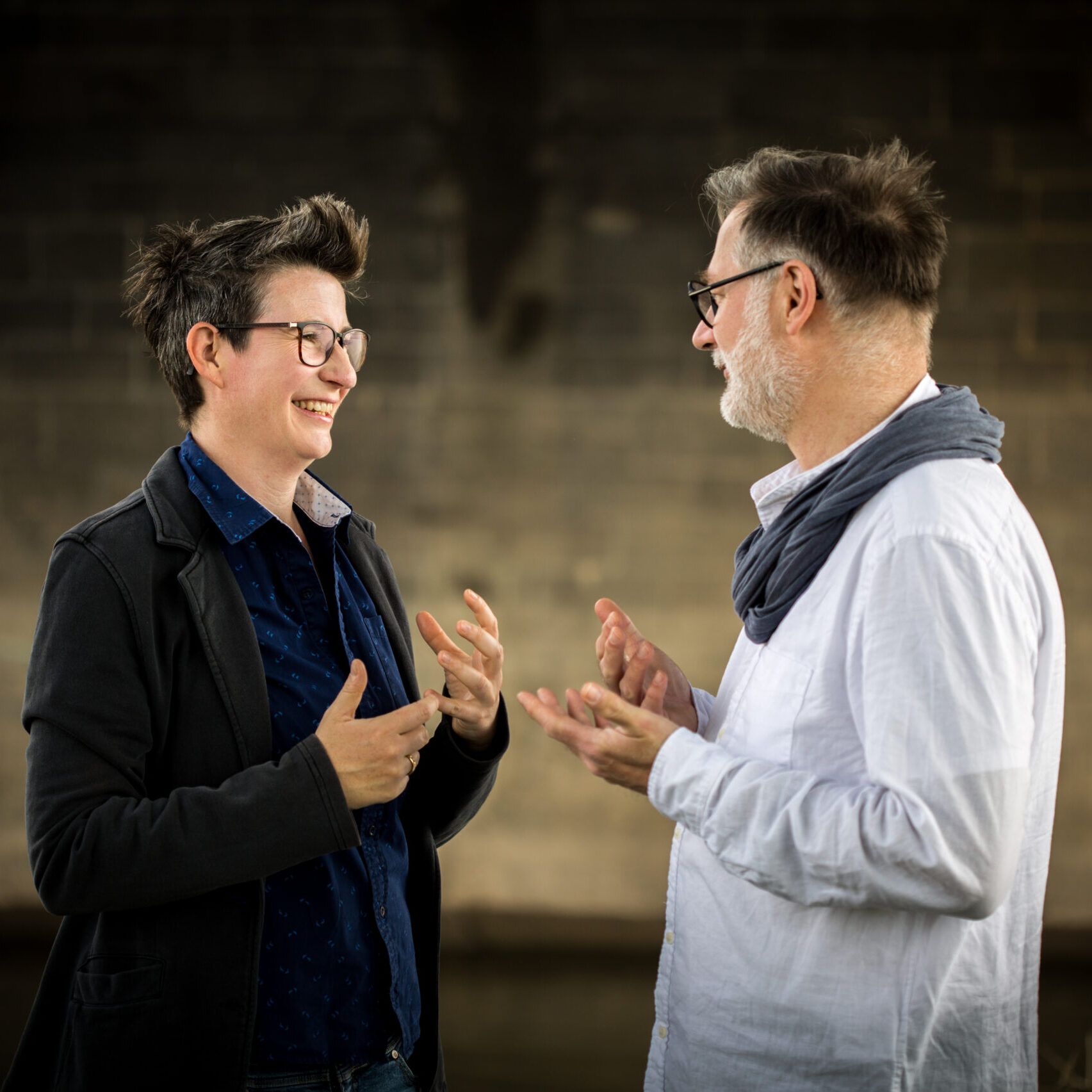 Portrait Mic Herbertz-Floßdorf und Markus Chmielorz, Fotografdin Mavi Garcia